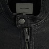 Jack &amp; Jones Tano Herren Lederimitatjacke Schwarz Ansicht 3