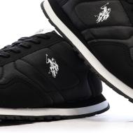 Baskets Noires Homme US Polo ASSN Sneakers vue 7