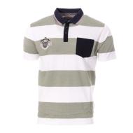 Rugby TOWN Men's Polo Khaki/White affordable