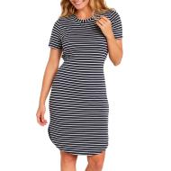 Women's navy/white stripes dress Rip Curl Limonade affordable