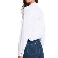 Chemise Blanc Femme Morgan Popeline vue 2