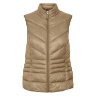 Women's Dark Beige Sleeveless Coat Vero Moda Sorayasiv