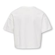 Camiseta blanca/marrón para niña ONLY Olivia ver 2