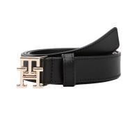 Schwarzer Damengürtel Tommy Hilfiger Th Logo 2.5 günstig