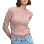 Pull Rose Femme Superdry Essentials Cable Jumper