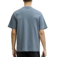 T-Shirt Blau Mann Jack & Jones Neck Ansicht 2
