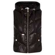 Doudoune sans manches Marron Foncé Femme Morgan GSOLO vue 3