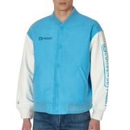 Blouson Turquoise/Blanc Homme Converse x FRGMT Varsity Jacket pas cher