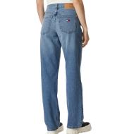 Hellblaue Straight-Fit-Jeans für Damen von Tommy Hilfiger, Modell „Layla“ Ansicht 2