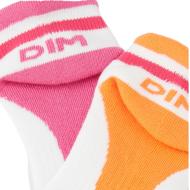 x2 Paires de Chaussettes Rose/Orange Fille Dim D0B47 vue 2