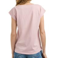 Pastellrosa Damen-T-Shirt von Pepe Jeans, Modell „Cloe“ Ansicht 2