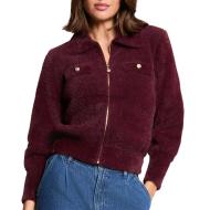Gilet Zippé Prune Femme Morgan DOMI pas cher