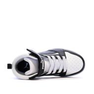 Zapatillas blancas/negras para niño Puma Rebound ver 4