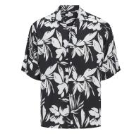 Jack &amp; Jones Resort Floral Black/White Boy's Shirt
