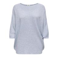 JDY New Behave Women's Light Blue 3/4 Sleeve Sweater
