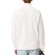 Sweat 1/4 de Zip Blanc Homme Lacoste Regular Fit vue 2