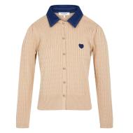 Gilet en maille Beige Femme Morgan Boutons vue 3