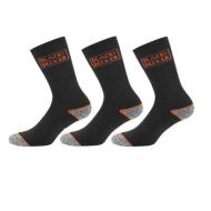 3 pares de calcetines negros/naranjas para hombre Black & Deckers Plugin ver 2