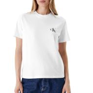 Lote de 2 camisetas de mujer en blanco y negro Calvin Klein Jeans Monologo ver 2