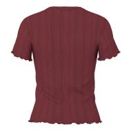 Camiseta Burdeos Mujer Pieces Marie ver 3