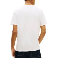 T-Shirt Weiß Mann Tommy Jeans Reg Badge DM0DM20322 Ansicht 2