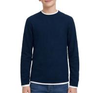 Jack & Jones Twinn Knit Neck Marine Pullover für Jungen