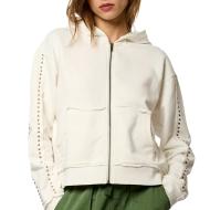 Sweat zippé Blanc Femme Kaporal VITRAE pas cher