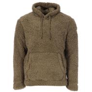 Camiseta de chándal Sherpa con cremallera completa Paname Brothers, caqui, para hombre