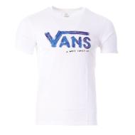 Camiseta pintada Vans blanca/azul para hombre barato