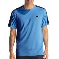 T-Shirt de sport Bleu/Noir Homme Adidas Base pas cher