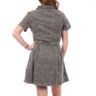 Kleid Grau Frau Jennyfer DULONJ Ansicht 2