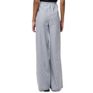 Pantalón fluido azul/marrón de mujer Pieces Feline ver 2