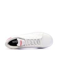 Zapatillas blancas/rosa para niña Adidas Advantage ver 4