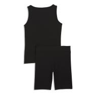 Conjunto negro para niña Puma Ess Elevated Rib Tan ver 2