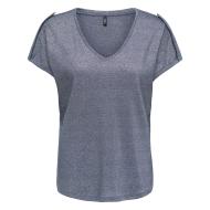 Damen-T-Shirt in Marineblau von Only Rabi