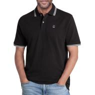 Schwarzes Herren-Polohemd von G-Star RAW mit gestreiftem Kragen