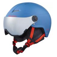 Casco de esquí Cairn azul para hombre Cairn Impulse Visor Pacific Fire