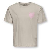 Beige Girls’ T-shirt ONLY Sille Amor Life affordable
