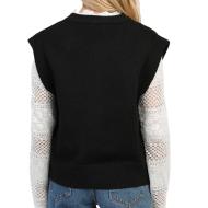 Gilet Noir Femme An'ge Lucie vue 2