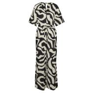 Schwarzer/Ecru Jumpsuit Frau Vero Moda Magnete günstig