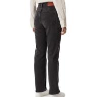 Calvin Klein Jeans Straight – Ausgewaschene schwarze Damenjeans Ansicht 2