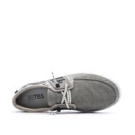 Grey boat shoes Men TBS Bateau Canvas Photo of the Espace des Marques %store% store - view of %key%