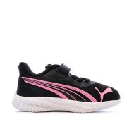 Baskets Noir/Rose Fille Puma Pounce Ac+ vue 2
