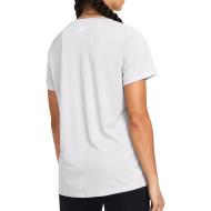 Camiseta gris claro para mujer Under Armour Tech ver 2