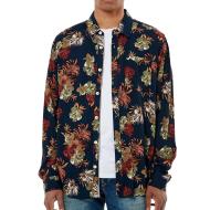 Camisa azul marino/burdeos para hombre Kaporal COOL barato