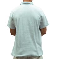 Polo azul claro para hombre de Paname Brothers, de felpa ver 2