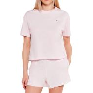 Pinkfarbener Damen-Pyjama Tommy Hilfiger Jersey günstig