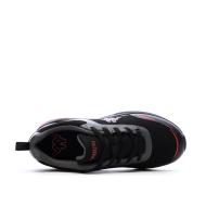 Schwarze/rote Sneakers mit Kappa-Logo von Pylos Ansicht 4