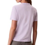 Violettes Damen-T-Shirt Calvin Klein Jeans Classic Monologo Ansicht 2