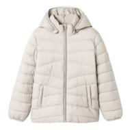 Girls' white down jacket Name it Marble